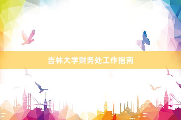 吉林大学财务处工作指南